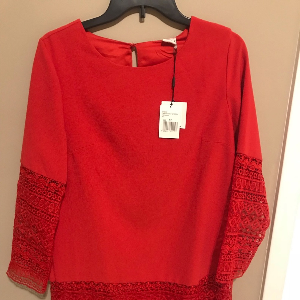 Long sleeve red Elle dress